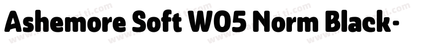 Ashemore Soft W05 Norm Black字体转换